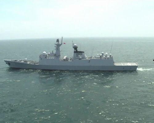 临沂舰视频,海上雄狮展翅翱翔